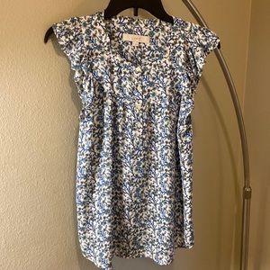 LOFT Blouse with ruffled sleeves, Size: S